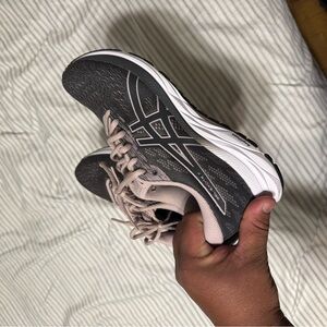 ASICS Women's Black and Pink Athletic Shoes